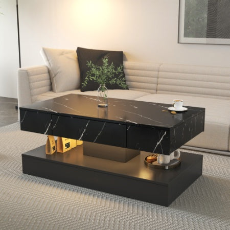 Modern Coffee Table With LED Lighting