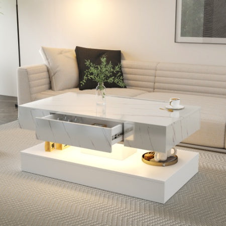 Modern Coffee Table With LED Lighting