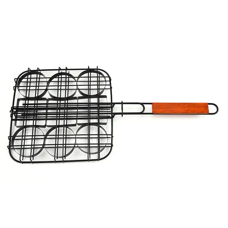Mini Non-Stick Burger Press and Grill Basket Set