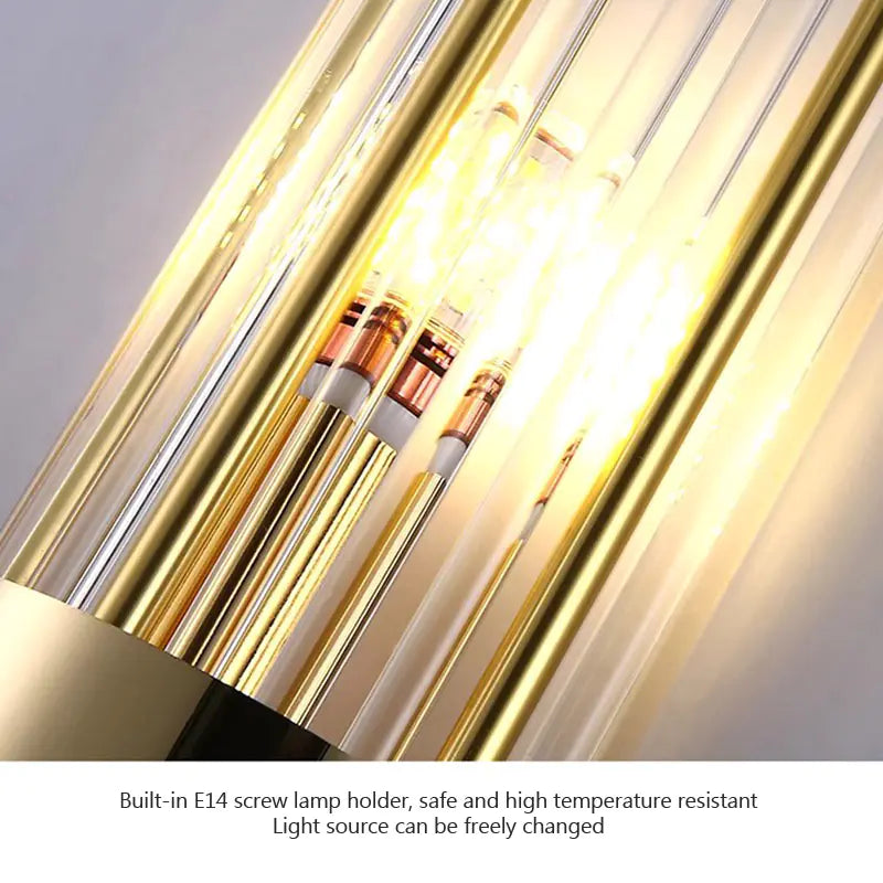 Luxury Modern LED Crystal Wall Lamp for Indoor Decor